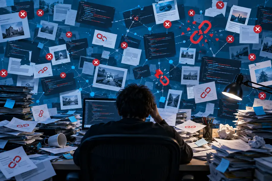Unsorted broken link findings before review