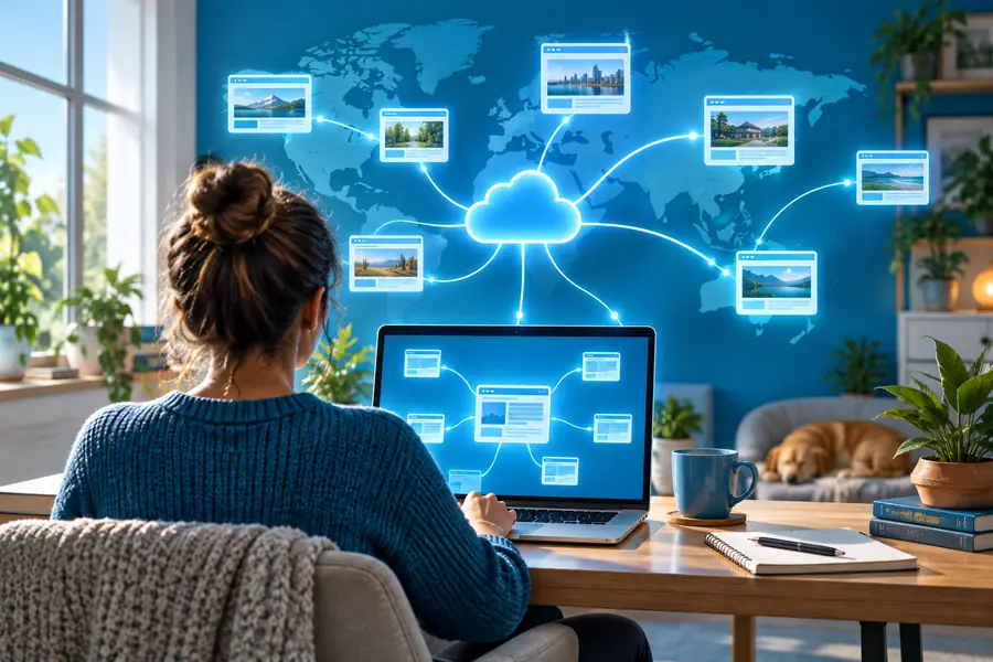 Contenido del sitio web antes de identificar los enlaces rotos