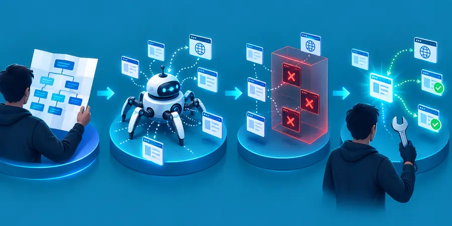 Organised link report with verified fixes and clear status notes